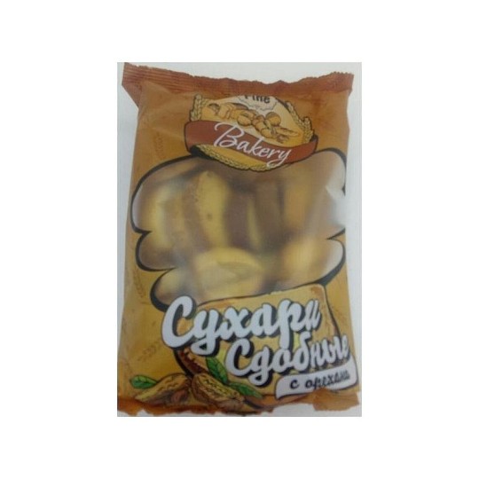 Сухари сдобные Fine Bakery с орехами 200 г
