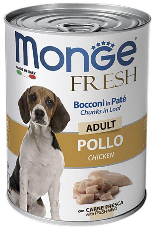 Консервы для собак Monge Fresh курица 400 г