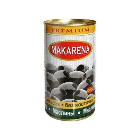 Оливки ITLV Makarena Premium черные без косточек 370 мл