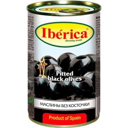Маслины IBERICA черные без косточки 212 мл