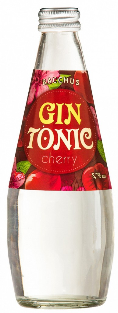 Джин-тоник Бахус вишня 8,7% 0,33 л