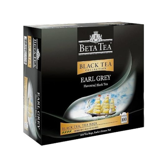 BETA TEA|чай черный  "EARL GREY" 25 пакетиков