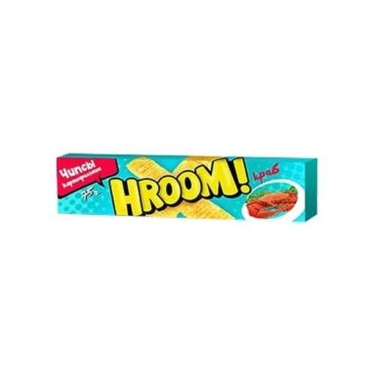 HROOM Картофельные чипсы пластинки краб 40 г.