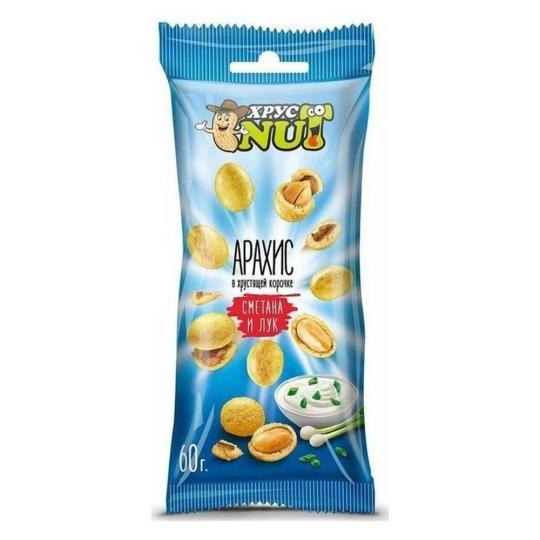 Арахис Хруст NUT сметана и лук 60 г