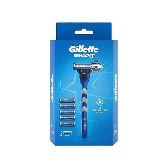 БРИТВА GILLETTE MACH3 + 5 CМЕН КАССЕТ