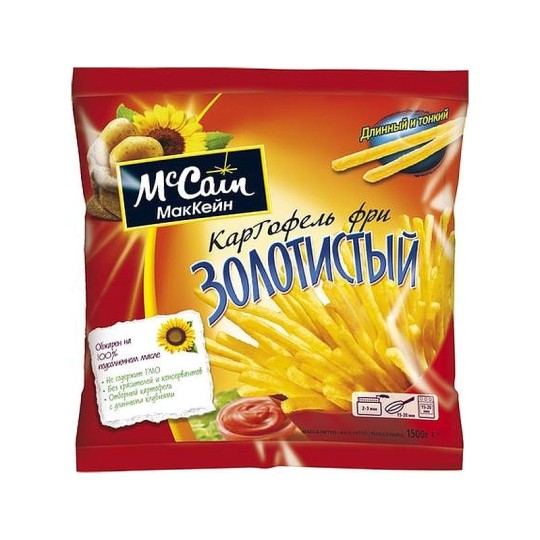 Картофель Фри MCCAIN 6х6, 2,5кг