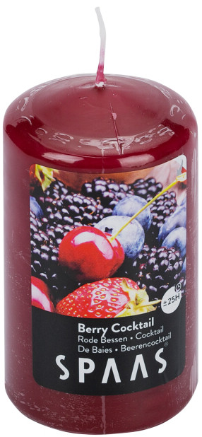 Свеча Spaas ягодный коктейль арома столбик 6*10 см