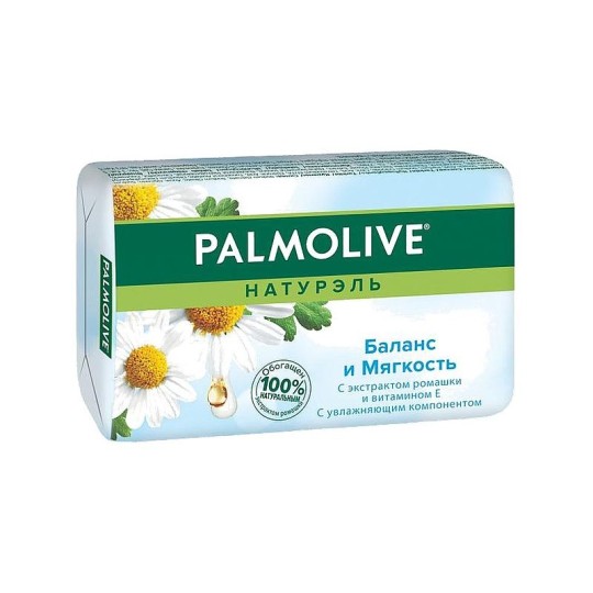 Palmolive Натурэль Баланс и Мягкость туалетное мыло с экстрактом ромашки и витамином Е, 150 г