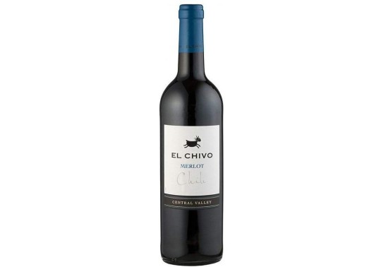 Вино красное сухое El Chivo Merlot 0.75 л.