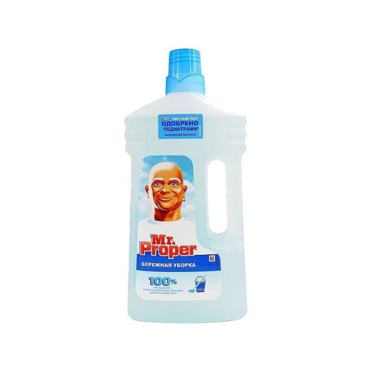 Моющая жидкость для полов и стен MR. PROPER Бережная уборка 1Л
