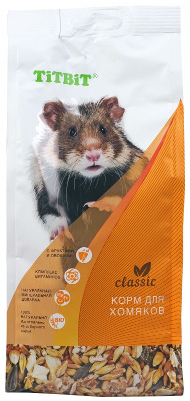 КОРМ TITBIT CLASSIC Д/ХОМЯКОВ 500ГР