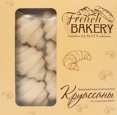 КРУАССАНЫ FRENCH BAKERY ALMATY СЫР НА СЛИВ МАСЛЕ ЗАМ 576Г КОР