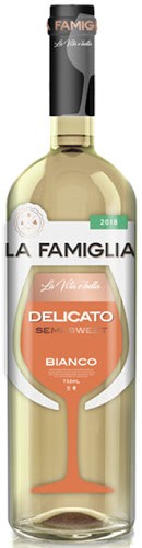 Вино белое La Famiglia Delicato Bianco полусладкое 0,75 л (Украина)
