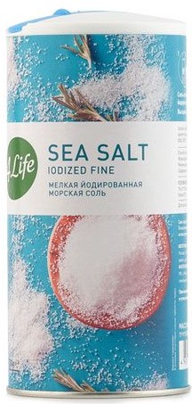 Соль 4LIFE мелкая йодированная морская 250 г
