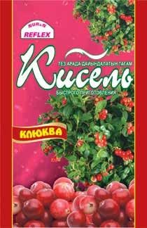 Кисель Reflex быстрого приготовления клюква 80 г