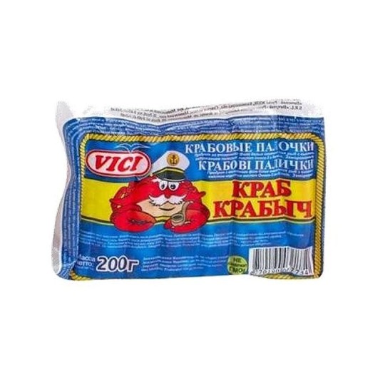 Крабовае палочки Vici Краб крабыч 200Г