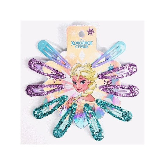 НАБОР ЗАКОЛОК 10 ШТ БИРЮЗОВЫЙ 7385375