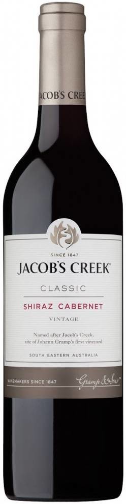 Вино красное Jacobs Creek Classic Shiraz Cabernet полусухое 0,75 л (Австралия)