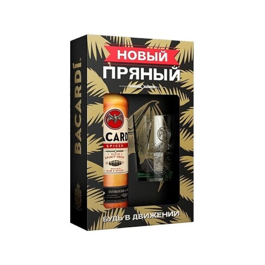 РОМ BACARDI SPICED 40% 0,7Л СТ/Б + GLASS