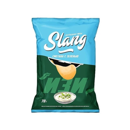 60Г ЧИПСЫ СМЕТ/ЗЕЛ SLANG