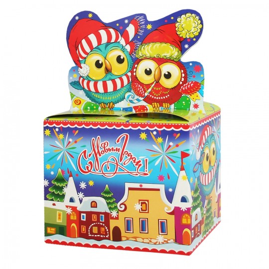 Подарок  НОВОГОДНИЙ ETL СОВУШКИ АССОРТИ КОНФЕТ 400Г