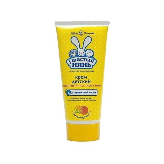 Крем детский "Ушастый нянь" Защитный, под подгузник, с первых дней жизни,100 гр. 