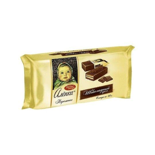 Пирожное бисквитное Аленка с шоколадным кремом 240г