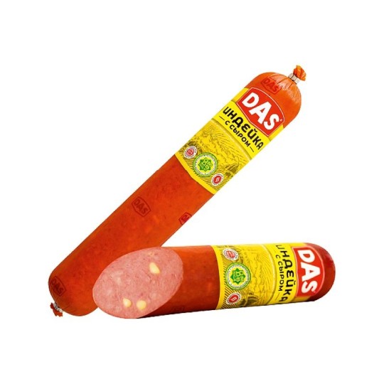 Колбаса DAS  полукопченая «Индейка с сыром»