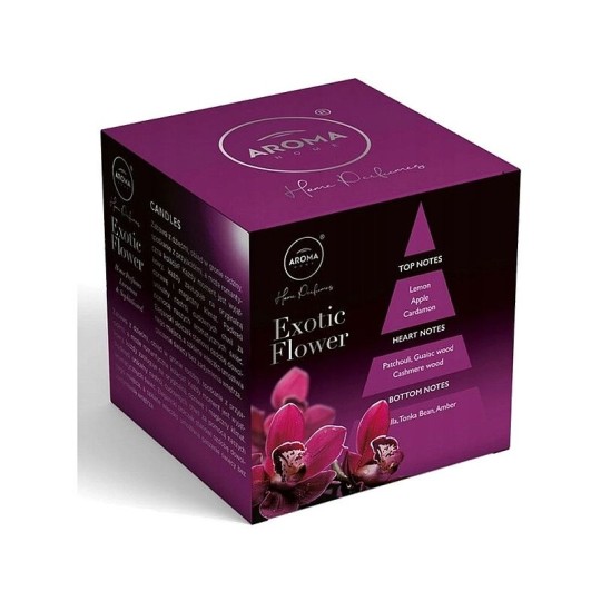 СВЕЧА АРОМАТИЧЕСКАЯ AROMA HOME CANDLE ЗАПАХ EXOTIC FLOWER