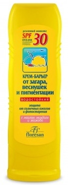 Крем-барьер Floresan от загара, веснушек и пигментации SPF-30, 125 мл