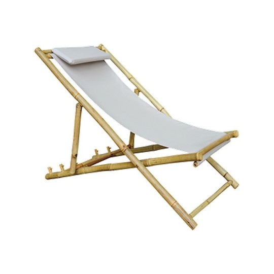 Бамбуковый шезлонг  BESTWAY с подушкой 