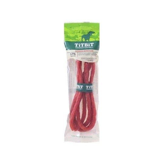 КОЛБАСКИ Д/СОБАК TITBIT ЗОЛОТАЯ КОЛЛЕКЦИЯ ФЕРМЕРСКИЕ 50ГР