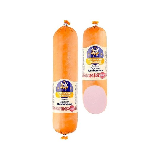 КОЛБАСА БЕЛОРУССКАЯ ТРАДИЦИЯ ВКУСНАЯ ДОКТОРСКАЯ ВАРЁНАЯ 470ГР
