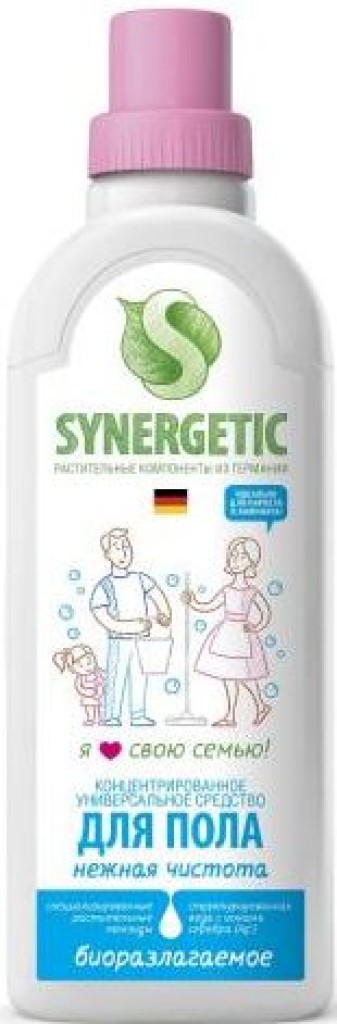 Средство для мытья пола SYNERGETIC цитрусовая свежесть 750 мл