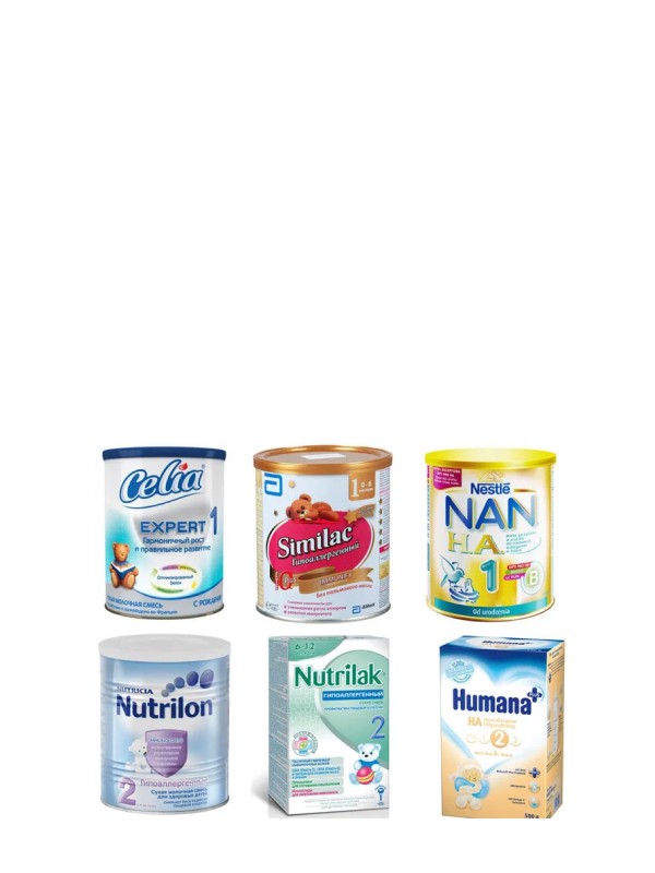 Заменители молока, смеси