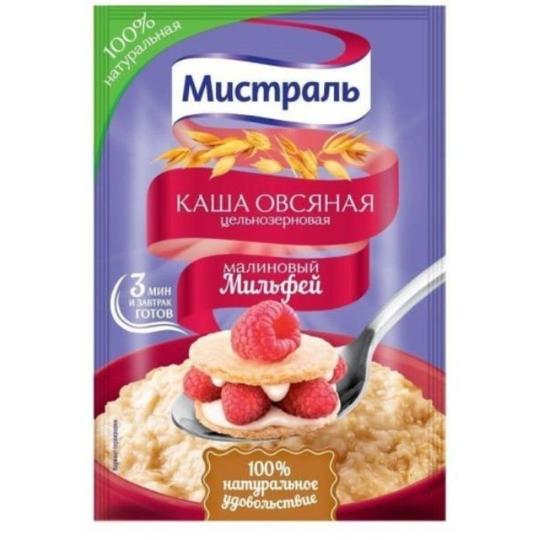 Каша овсяная  МИСТРАЛЬ «Малиновый мильфей» 40г