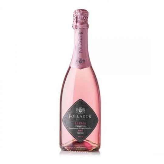 Follador Laelia Prosecco Treviso Rose Brut Millesimato, розовое, сухое, 0,75