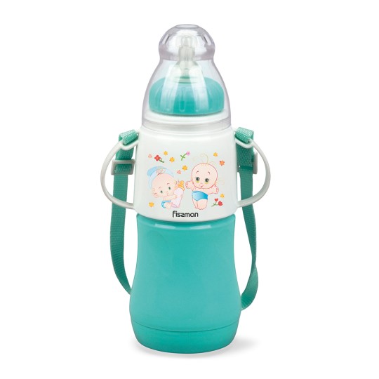 Бутылочка для кормления 230 мл МЕНТОЛОВАЯ (пластик)