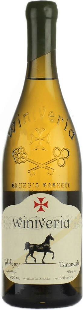 Вино белое Winiveria Tsinandali сухое 0,75 л (Грузия)