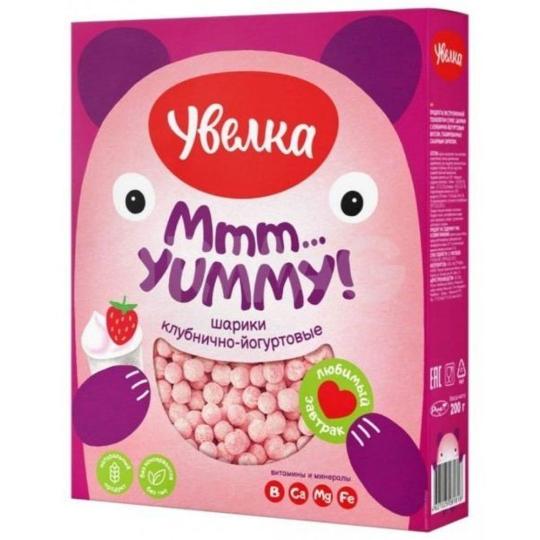 ГОТОВЫЙ ЗАВТРАК ШАРИКИ С КЛУБНИЧНО-ЙОГУРТОВЫМ ВКУСОМ 200ГР