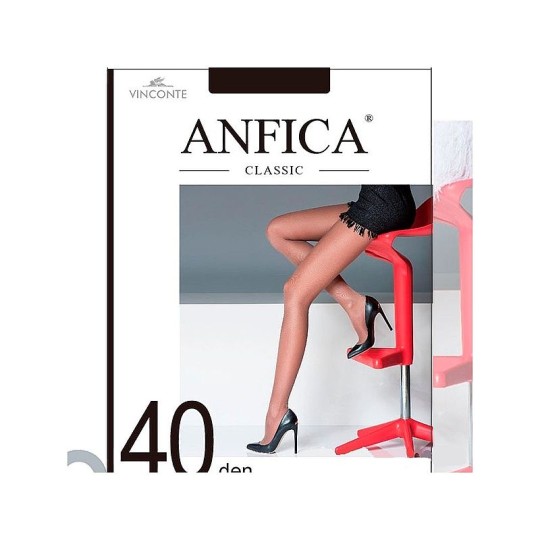 КОЛГОТКИ ANFICA КАПРОНОВЫЕ КЛАССИКА 40DEN/AF009. 1/2S 40-42 3M 42-44 4L 46-48