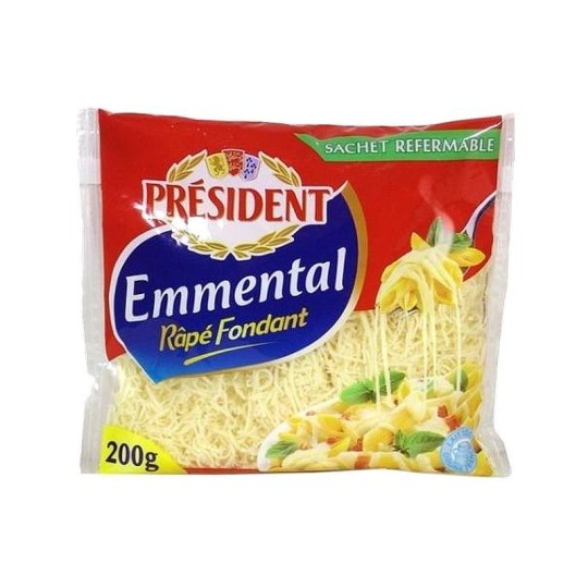 Сыр President Emmental твердый тертый 45% 200 г