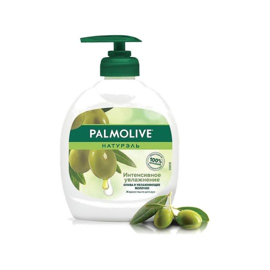 Palmolive Натурэль Интенсивное Увлажнение Олива и Увлажняющее молочко жидкое мыло, 300 мл