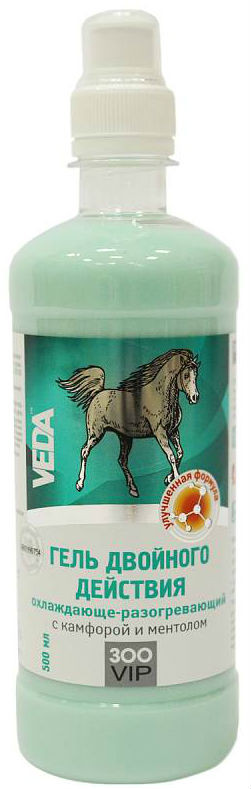 Гель двойного действия охлаждающе-разогревающий с камфорой и ментолом 250 мл