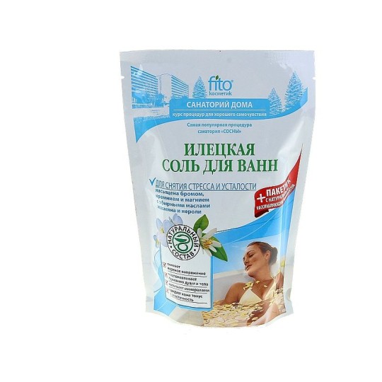 Соль для ванн "Илецкая" для снятия стресса и усталости, 500 гр.