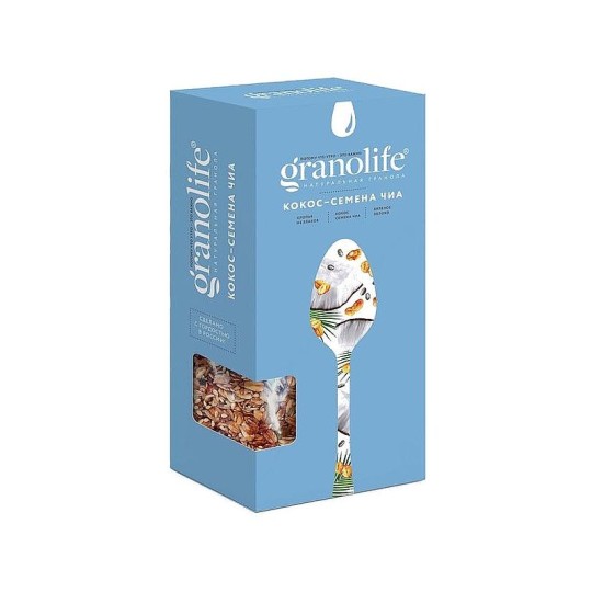 Гранола GRANOLIFE кокос-семена чиа 400 г