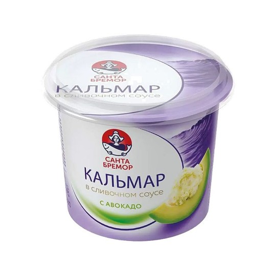 ПАСТА САНТА-БРЕМОР КАЛЬМАР РУБЛЕНЫЙ В СЛИВОЧНОМ СОУСЕ С АВОКАДО 150Г