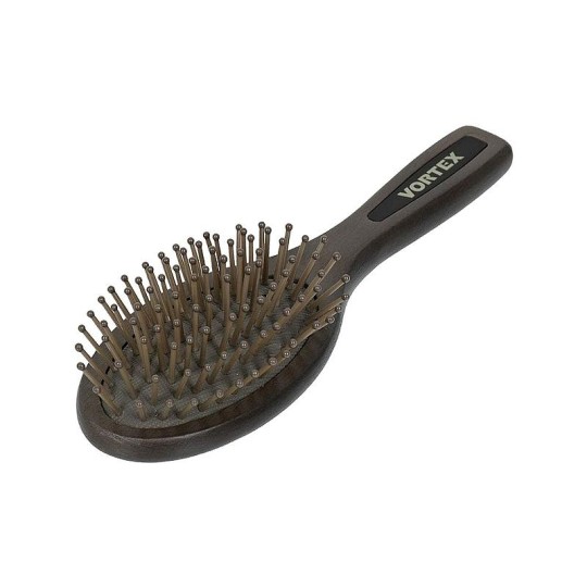 РАСЧЕСКА ДЕРЕВЯННАЯ, МАССАЖНАЯ, 18Х5,4Х3 СМ, С ПЛАСТИКОВЫМИ ЗУБЧИКАМИ VORTEX / 20