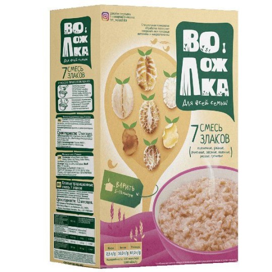 ВОЛОЖКА| хлопья смесь 7 злаков 400г