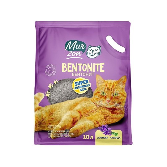 10Л НАПОЛ БЕНТОНИТ ЛАВАНДА MUR